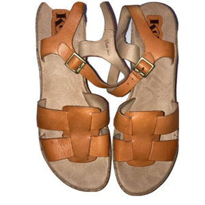 KORKS by KORK EASE Women's Brie Wedge Platform Sandals Size 8 US 3” Heel